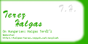 terez halgas business card